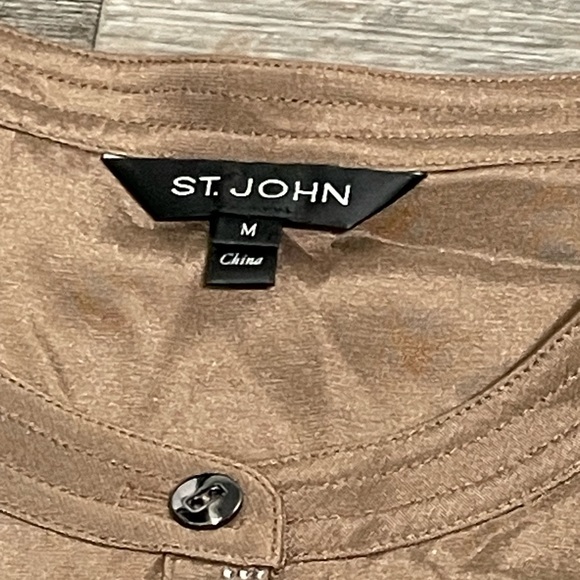St. John Women Silk Blouse- Medium - Picture 10 of 13